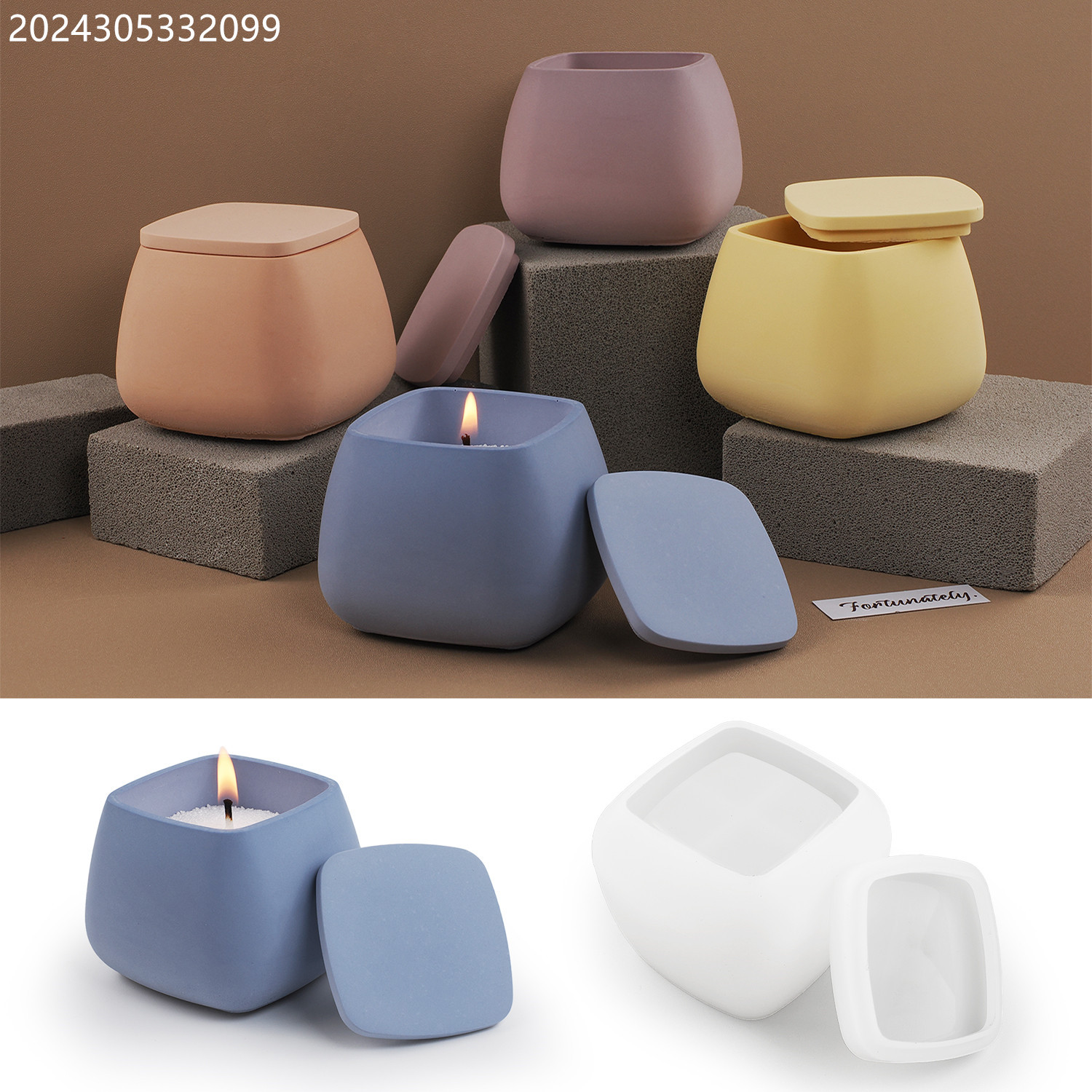 Candle Supplies Jars - DIY Epoksi Çimento Alçı Silikon Kalıp