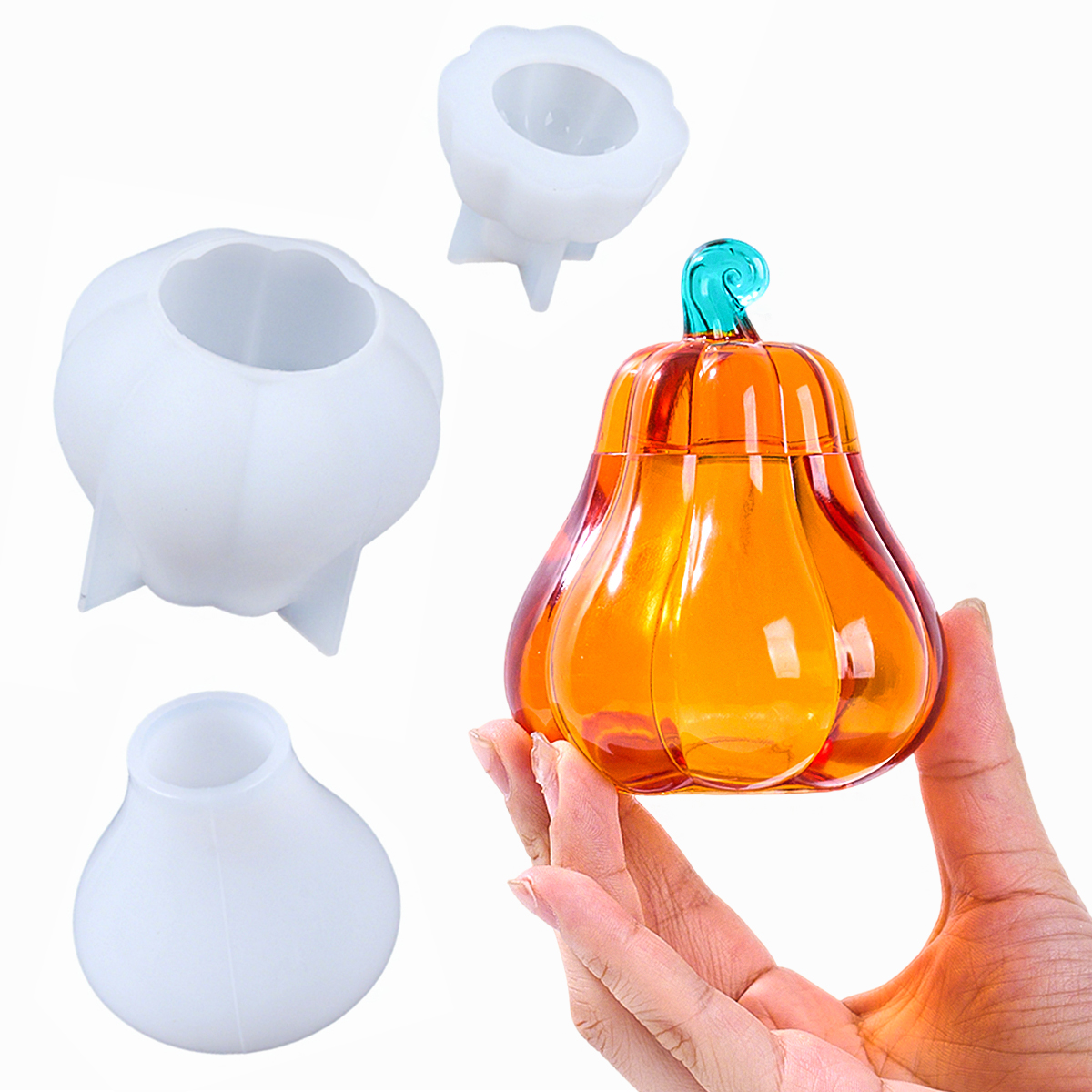 Candle Supplies Jars - DIY Kabak saklama kutusu silikon kalıp