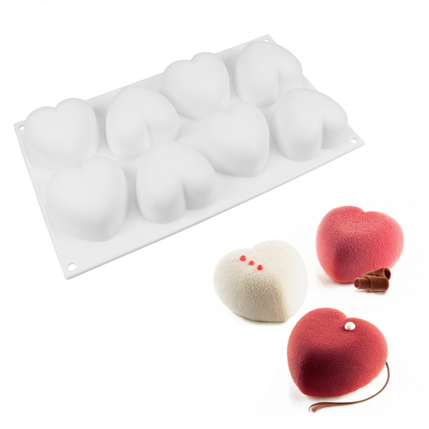 Candle Making Supplies Online - Aşk Kalp Silikon Sabun Kalıp El