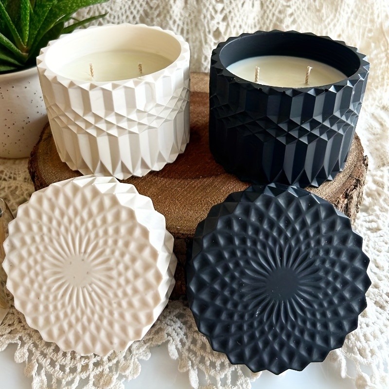 Candle Supplies Jars - 1 takım Ripple Mum Kabı Reçine
