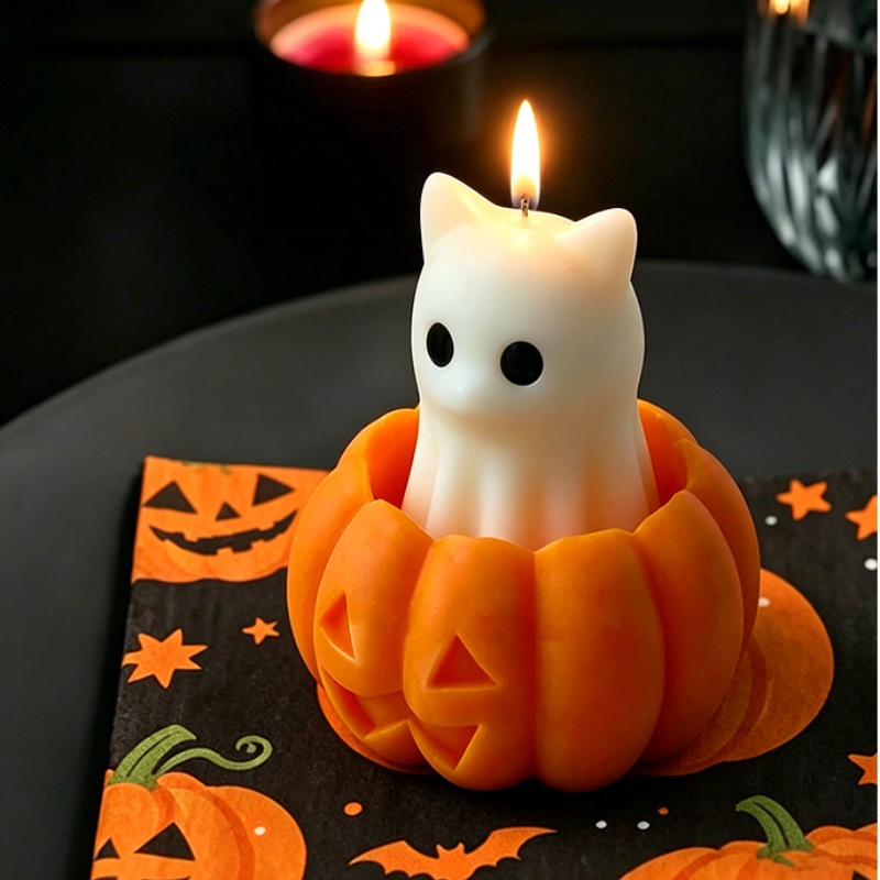 Candle Supplies Jars - Cadılar Bayramı Hayvan Figürlü Aromalı Mum