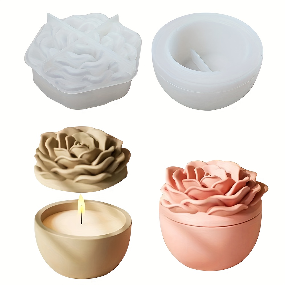 Çiçek desenli reçine için sili - Candle Supplies Jars incelemesi ve fiyatı