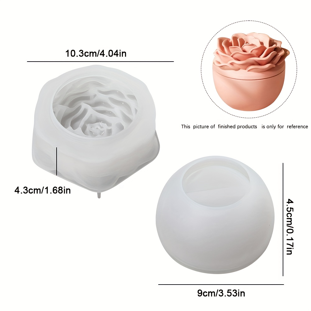Çiçek desenli reçine için sili - Candle Supplies Jars incelemesi ve fiyatı