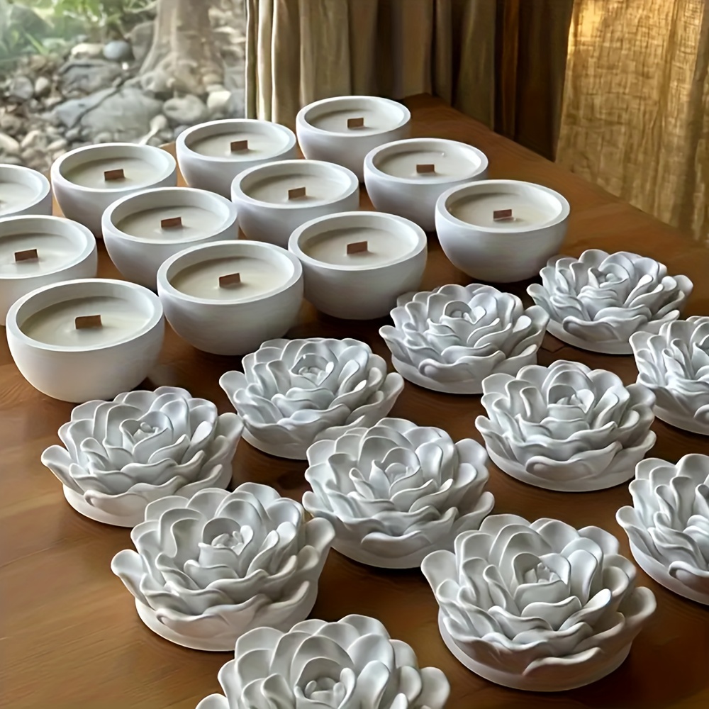 Çiçek desenli reçine için sili - Candle Supplies Jars incelemesi ve fiyatı