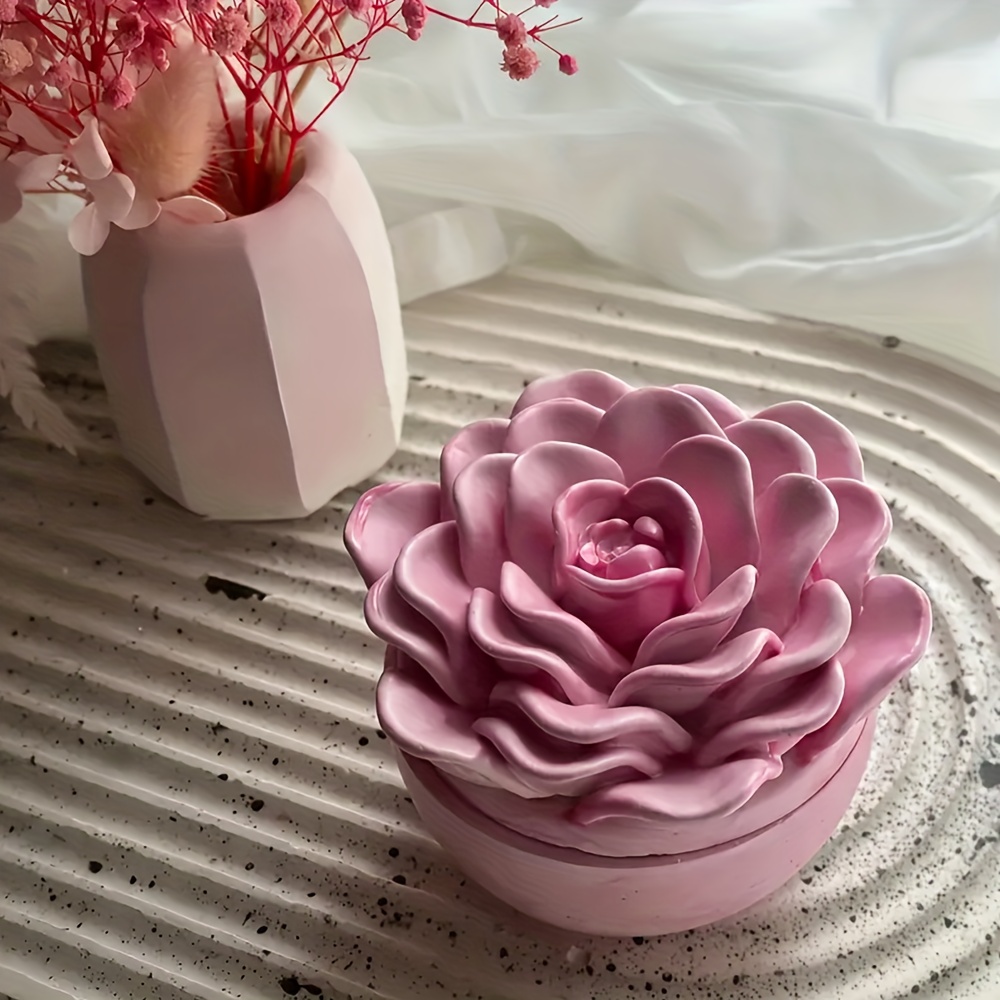 Çiçek desenli reçine için sili - Candle Supplies Jars incelemesi ve fiyatı