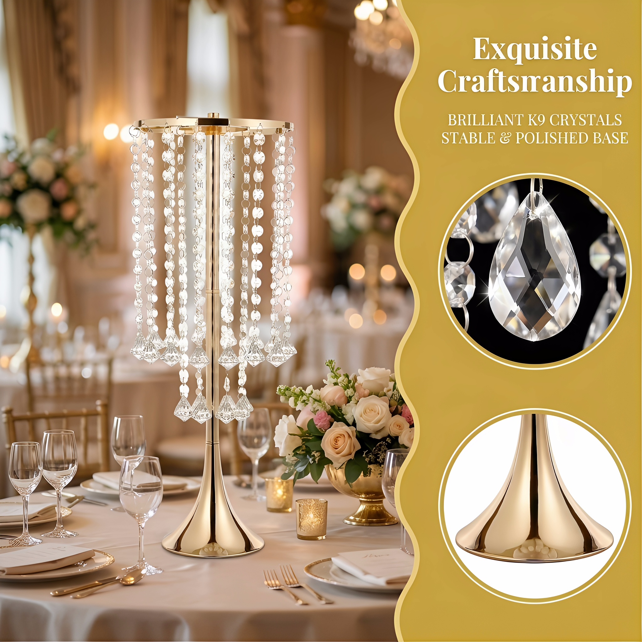 2/10 adet Lüks Kristal Çiçek S - Candle Supplies Luxury incelemesi ve fiyatı