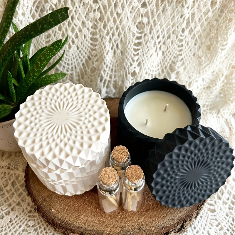 1 takım Ripple Mum Kabı Reçine - Candle Supplies Jars incelemesi ve fiyatı