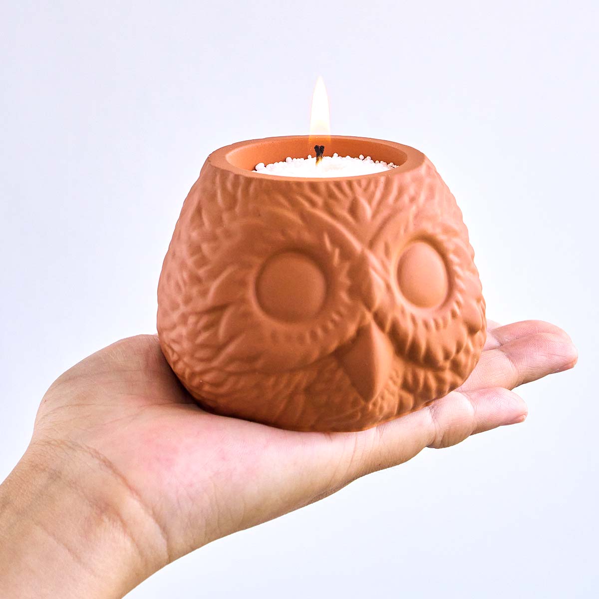 3D Baykuş Şekli Mum Kavanoz Si - Candle Supplies Jars incelemesi ve fiyatı