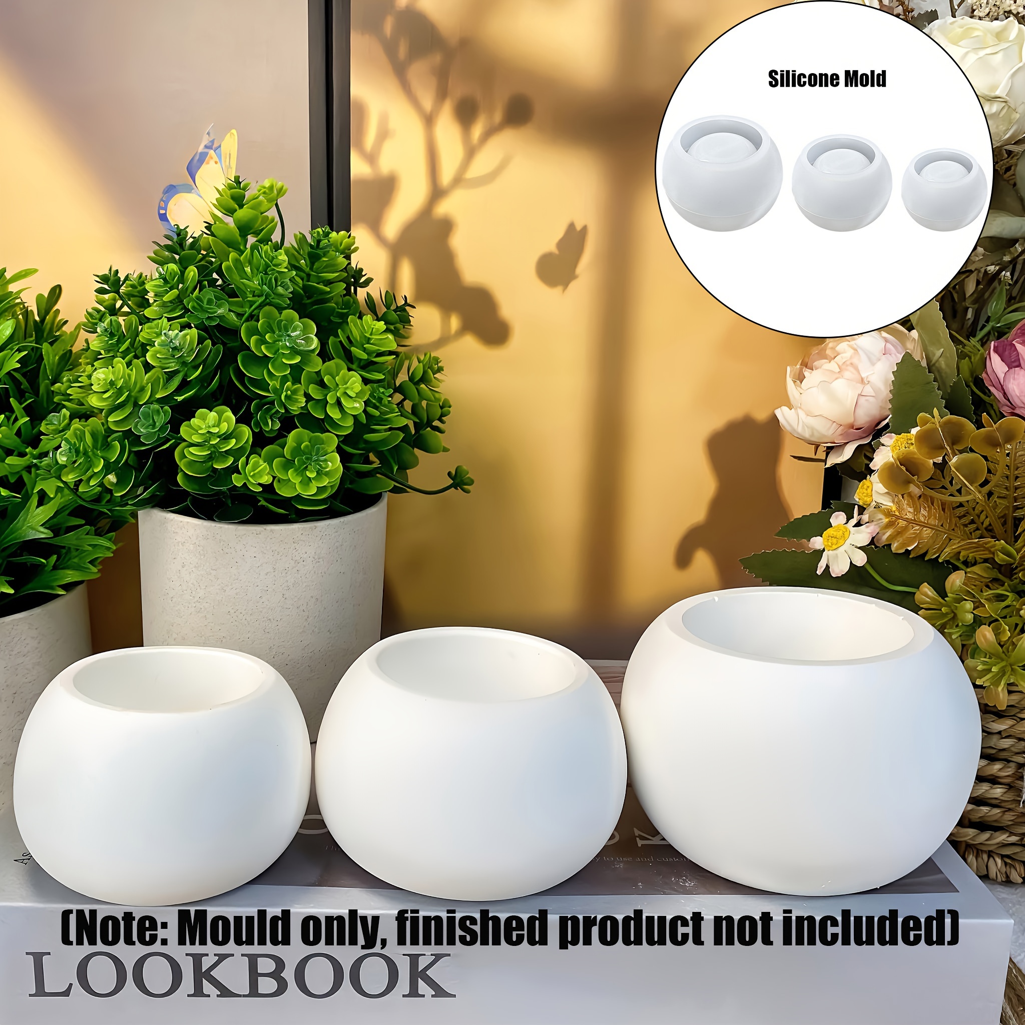 3 adet-yuvarlak saksı silikon  - Candle Supplies Jars incelemesi ve fiyatı