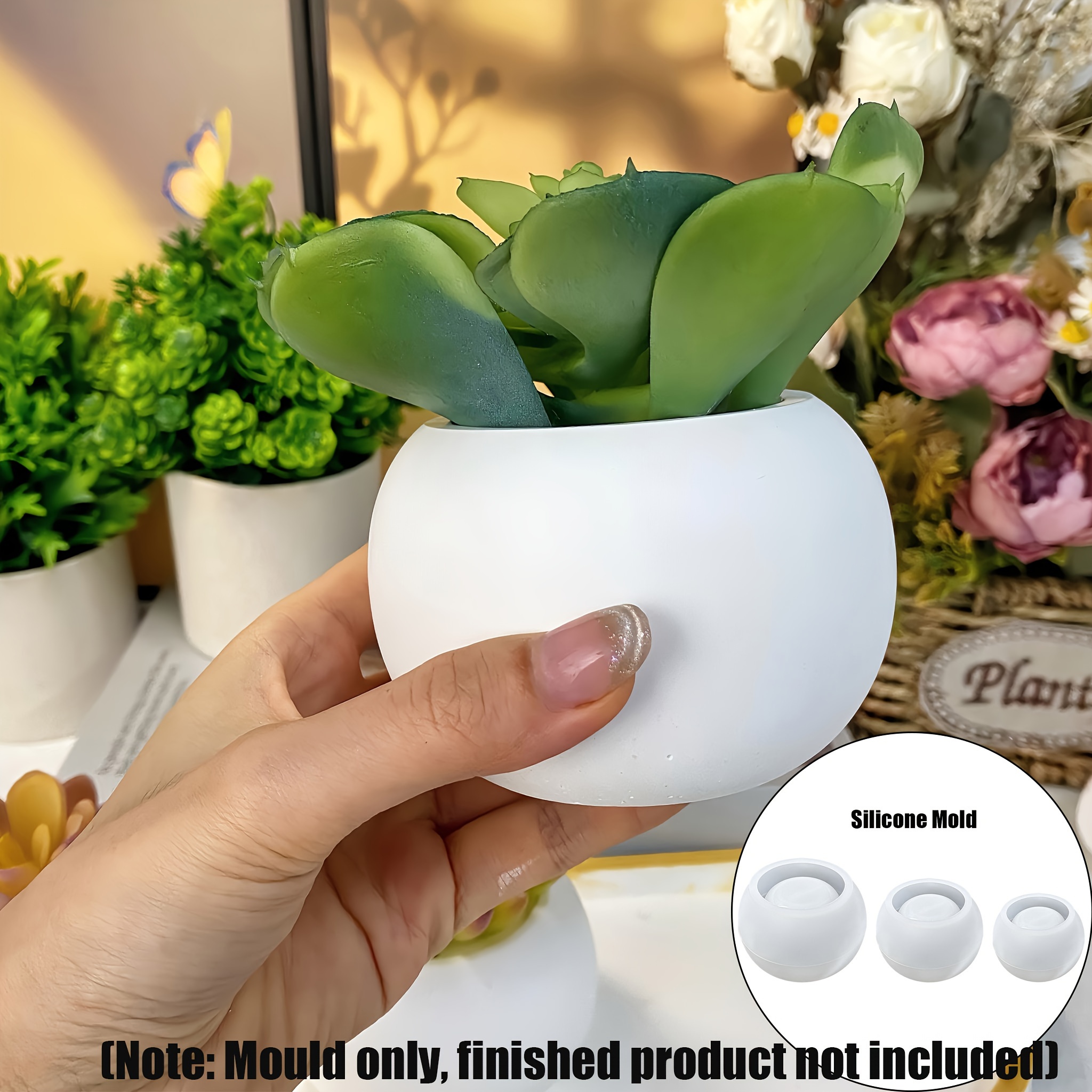 3 adet-yuvarlak saksı silikon  - Candle Supplies Jars incelemesi ve fiyatı