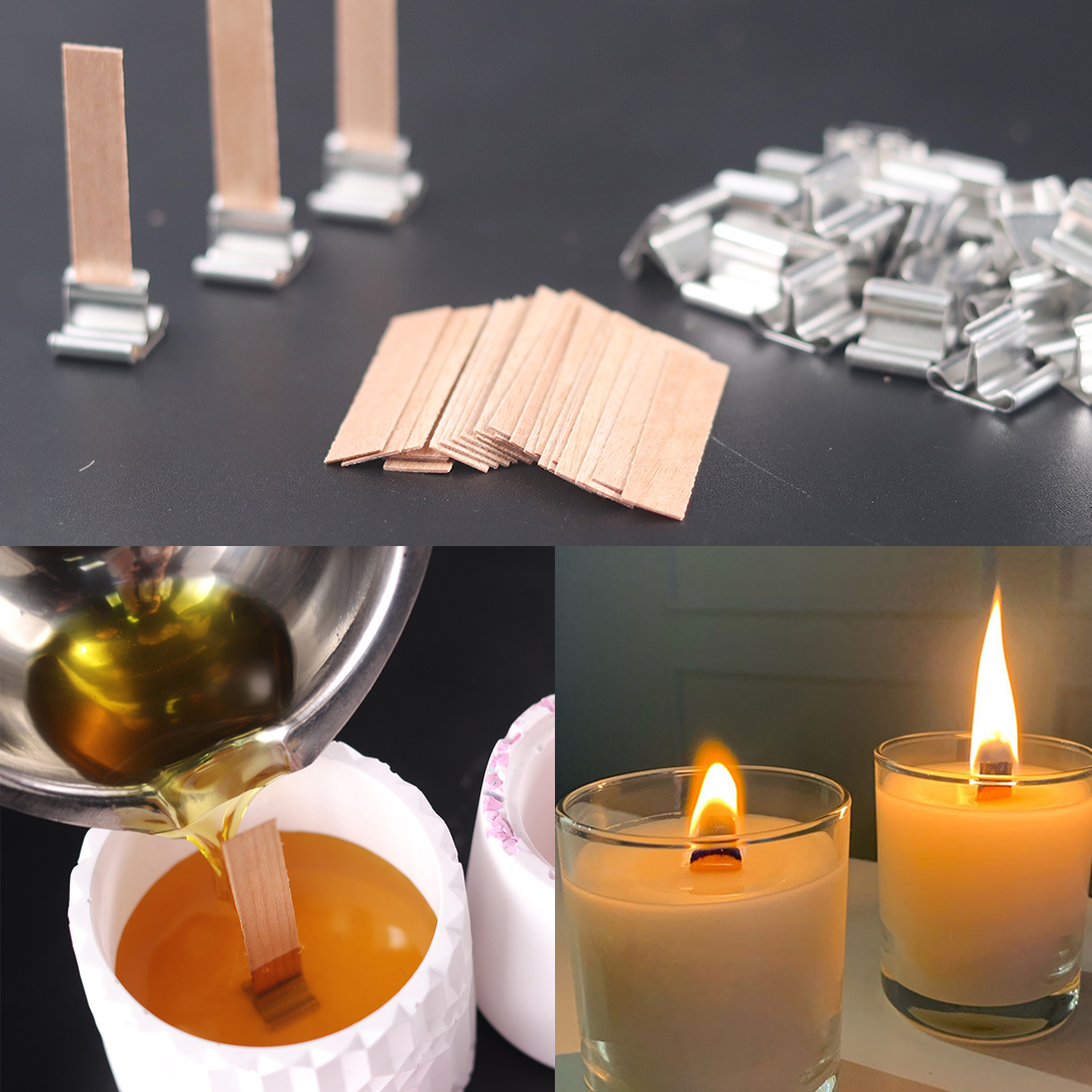 30 adet ahşap mum fitilleri mu - Candle Supplies Jars incelemesi ve fiyatı